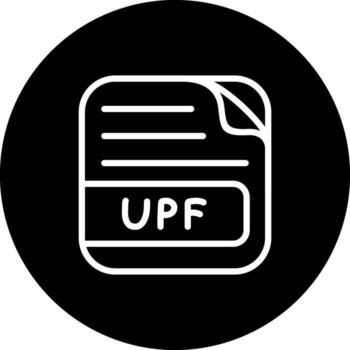 UPF File Unique Web Interface Form vector