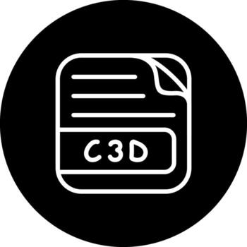C3D File Compact Digital Art Feature vector