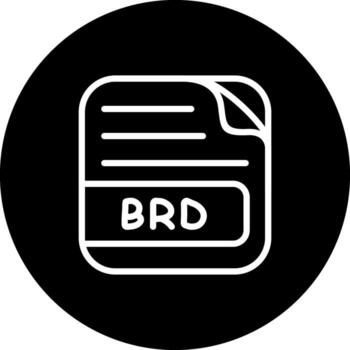 BRD File Simple Digital Design Symbol vector