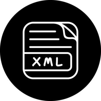 XML File Artistic Flat Layout vector