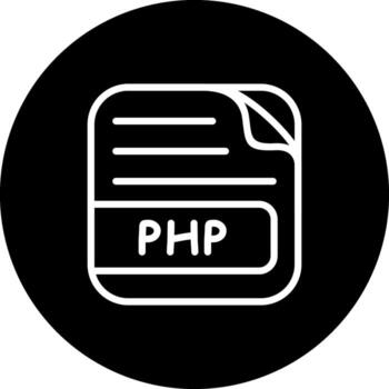 PHP File Creative Design Element vector