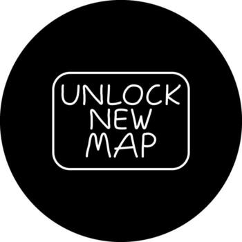 Unlock New Map Slim Button Adaptive Web Interface Layout vector