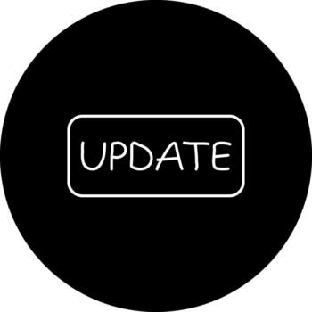 Update Slim Button Stylish User Interface Design vector