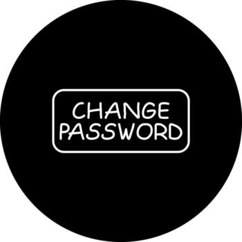 Change Password Slim Button Modern Digital Art Feature vector
