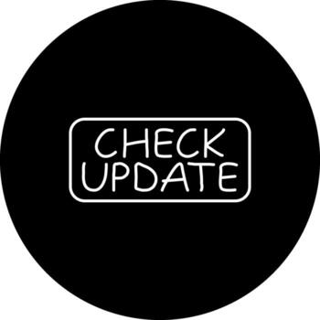 Check Update Slim Button Modern Creative Graphic Object vector