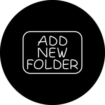 añadir nuevo carpeta Delgado botón limpiar usuario experiencia diseño vector