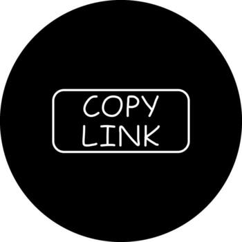 Copy Link Slim Button Sophisticated Branding Graphic Form vector