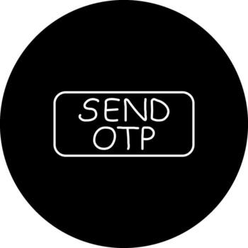 Send OTP Slim Button Artistic Flat Layout vector