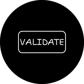 Validate Slim Button Stylish Product Design Layout vector