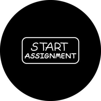 comienzo asignación Delgado botón distinto creativo diseño objeto vector