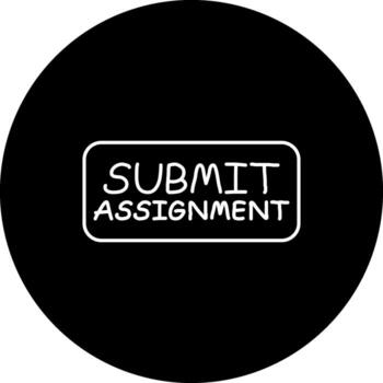 enviar asignación Delgado botón profesional digital Arte objeto vector