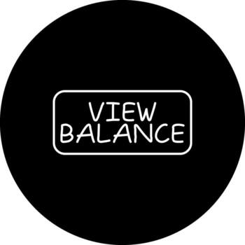 View Balance Slim Button Sophisticated UI Design Object vector