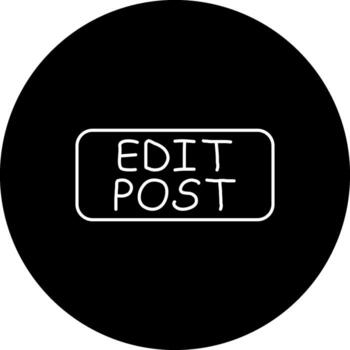 editar enviar Delgado botón profesional digital Arte objeto vector