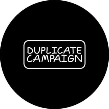 duplicar Campaña Delgado botón artístico producto gráfico diseño vector