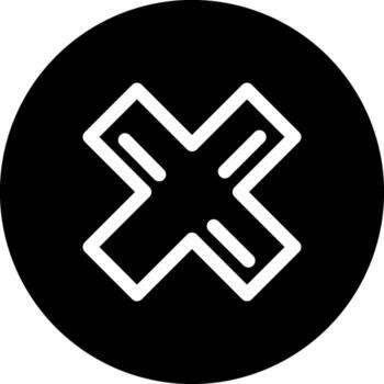 Error Bold Abstract Shape vector