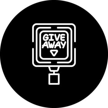 Give Way Balanced Modern Graphic Element vector