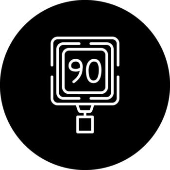 Speed Limit 90 Consistent User Interface Mark vector