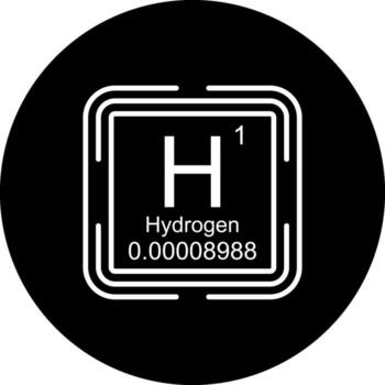Hydrogen Square Minimal User Interface Shape vector