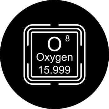 Oxygen Square Geometric Design Symbol vector