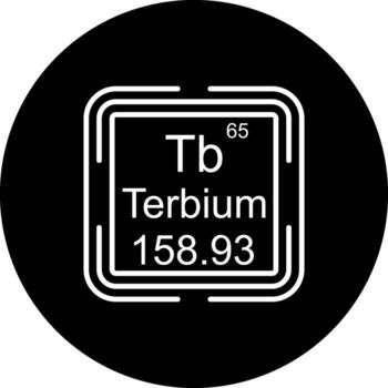 Terbium Square Sophisticated UI Design Object vector