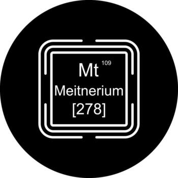 meitnerio cuadrado único marca gráfico objeto vector