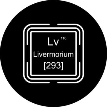 livermorium cuadrado resumen plano formar vector