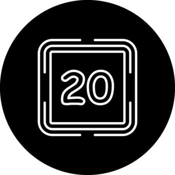 Counting Twenty Professional Visual Graphic Asset vector