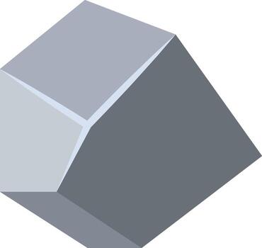 resumen geométrico gris forma formando minimalista icono vector