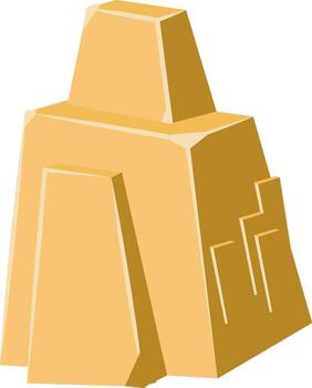 salvadera castillo de arena edificio con resumen geométrico formas vector