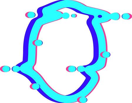 resumen orgánico forma creando un generativo diseño vector