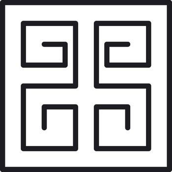 Black and white abstract geometric pattern design element vector