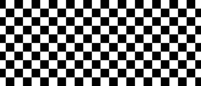 Checkerboard print black with white, Black squares in checkerboard pattern, Checkers line start rally race vector