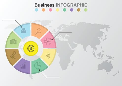 Infographic data design template. vector