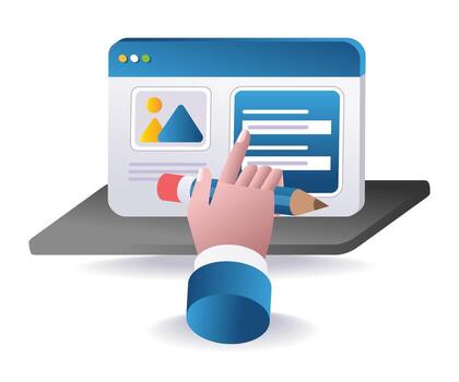 Account sign in process by entering username and password vector