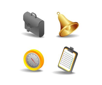 temática negocio Lista de Verificación notificación haz concepto vector