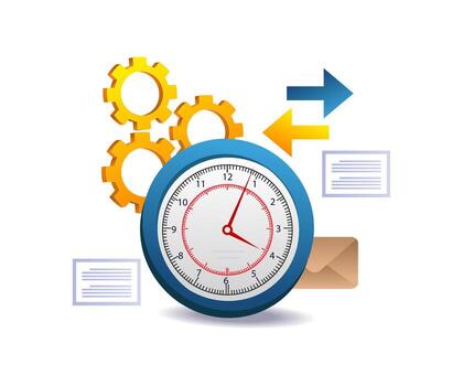 optimizing processing time illustration concept vector