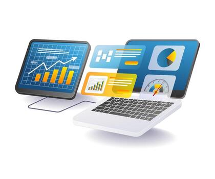 optimizado computadora sistemas para comercio negocio y datos actuación análisis vector