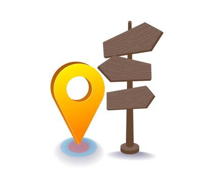 find the best location direction guide for accurate navigation vector