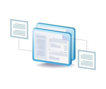digital text data illustration for information technology and business systems vector