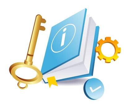 data security in information books vector