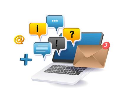 Computer Conversations Digital Communication and Online Interaction vector