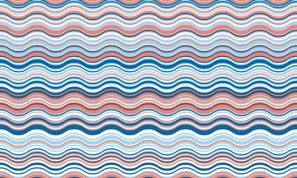 Serene pastel wave pattern. Perfect for textile designs, website backgrounds, or any project needing a calming, rhythmic visual. Evokes feelings of peace, flow, and gentle movement. vector