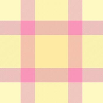 Pastel plaid pattern in yellow and pink. Ideal for backgrounds, textiles, or designs requiring a gentle, checkered, or fabric texture. Soft, calming, and versatile. vector