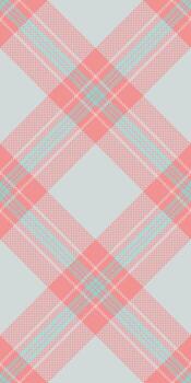 Real check fabric textile, fibrous background plaid . Show texture seamless pattern tartan in white and red colors. vector