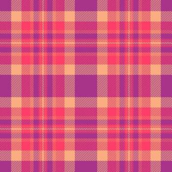 embalaje cheque textura sin costura, escaso modelo antecedentes . presentación textil tartán tela tartán en rojo y rosado colores. vector