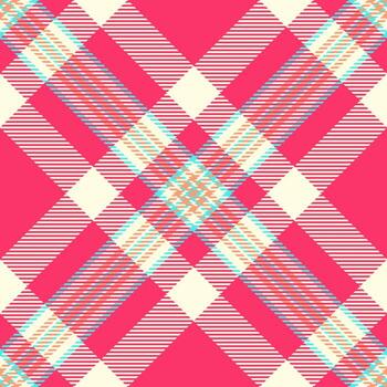 a rayas cheque sin costura, sesenta tela antecedentes modelo. editable textil tartán tartán textura en ligero amarillo y rojo colores. vector
