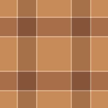 Internet textile texture , yuletide fabric tartan background. Garment pattern check seamless plaid in orange and burly wood colors. vector