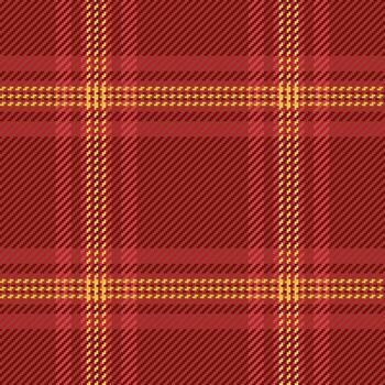 Summer pattern seamless textile, full fabric background. Random check tartan texture plaid in red and fire brick colors. vector