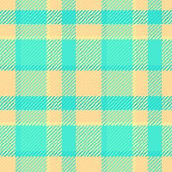 Elegant woven pattern with intersecting lines. Retro textile design in turquoise and beige. Great for backgrounds, apparel, or digital design. vector