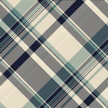 elegante diagonal tartán modelo en apagado verde azulado, beige, y Armada. Perfecto para textil diseño, vestir, o sitio web antecedentes. esta sofisticado diseño evoca sentimientos de calor y tradición. vector
